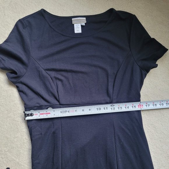 Cold Water Creek Tie Back Black Dress - Picture 8 of 9